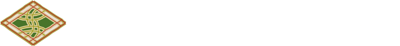 Logo for The Santa Lucia Preserve. It features a wide diamond shape with interwoven elements in an abstract braid. The words "Santa Lucia Preserve" are to the diamond's right in a white serif font.